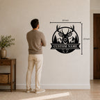 Personalized Nature Deer Metal Wall Art