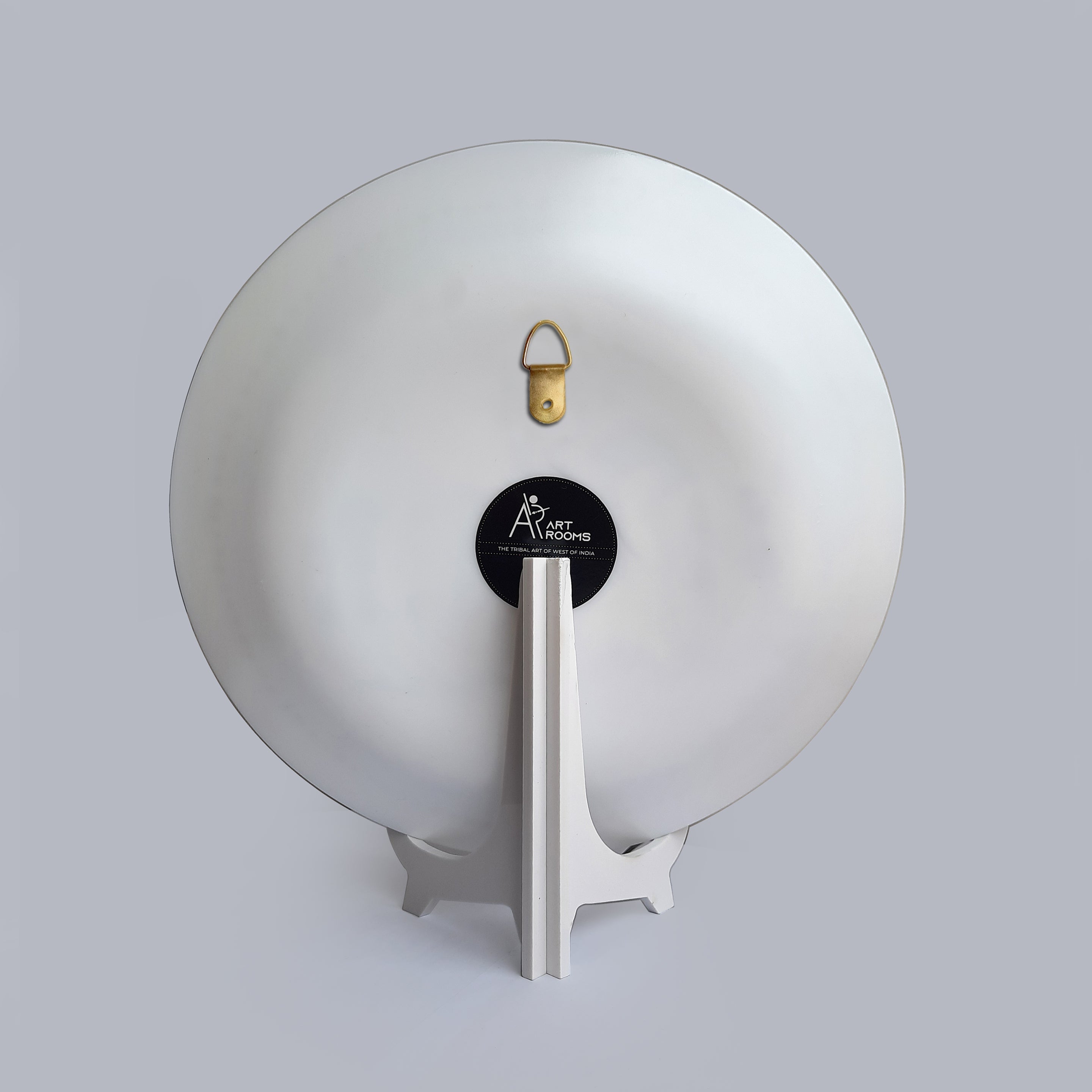 Artrooms Bullock cart Procession Ceramic Hand Painted Warli Art - Wall Decor Plates