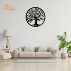 Tree Metal Wall Art With Light