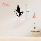 Dragon Metal Wall Art With Light size