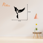 Flying Bird Metal Wall Art With Light