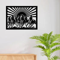 7 Horses Metal Wall Art – Seven Running Horses Metal Wall Décor for Home & Office